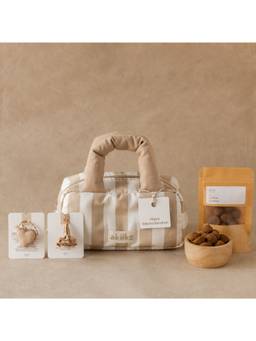 Akiiko - Beige Pack of 6 Sweet Puff HandBag