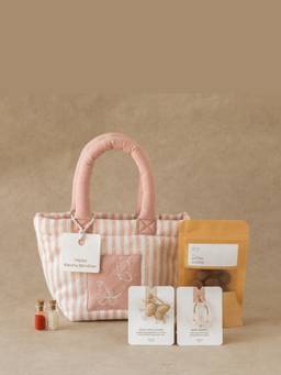 Akiiko - Pink Pack of 7 Carry Cute Tote Bag