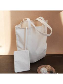 Akiiko - White Pack of 2 Summer Tote Bag