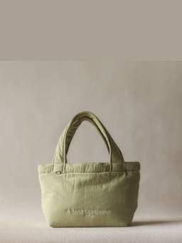Akiiko - Green Crinkle Ceremony Tote Bag