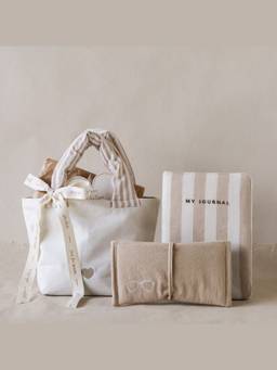 Akiiko - Beige Pack of 4 Rest and Write Tote Bag