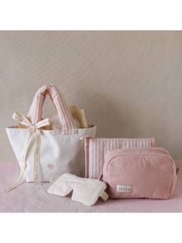 Akiiko - Pink Pack of 5 Elsewhere Travel Gift Tote Bag