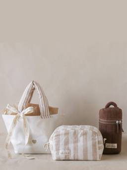 Akiiko - Beige Pack of 4 Touch-Up Essentials Gift Tote Bag