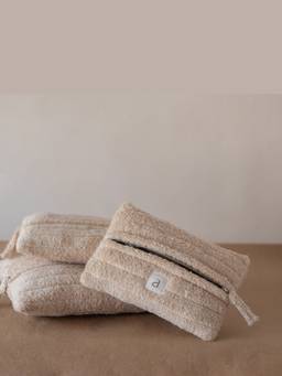 Akiiko - wheat cloud rectangle pouch (set of 3 )
