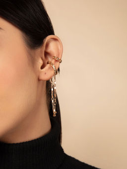 Twenty Dresses by Nykaa Fashion - I Love Dangling Ear Cuff