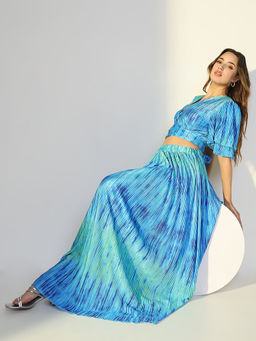 SHOWOFF - Women Blue Dyed Co-Ord (Set of 2)