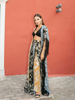 Style Junkiie - Patchwork Embroidered Wrap Skirt