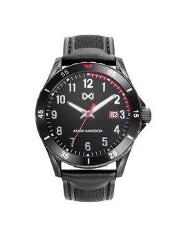 Mark Maddox - Stainless Steel Watch Ip Black Strap Man Mm HC0117-55 (M)
