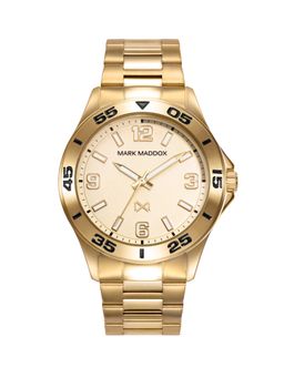 Mark Maddox - Stainless Steel Watch Ip Gold Bracelet Man Mm HM0115-95 (M)