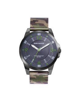 Mark Maddox - Stainless Steel Watch Ip Gun And Camouflage Brace HM0123-14 (M)