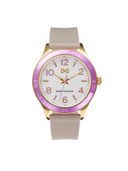 Mark Maddox - Stainless Steel Watch Ip Gold And Aluminium Strap MC7117-04 (M)