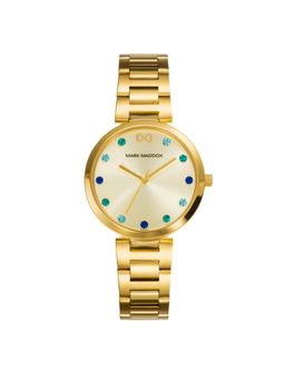 Mark Maddox - Stainless Steel Watch Ip Gold Bracelet Woman Mm MM0114-97 (M)