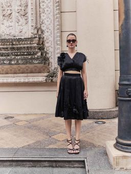 House of Fett - Blake Organza Applique Floral Co-Ord (Set of 2)