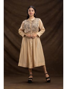 Autumnlane - Beige Niharika Caramel Designer Dress