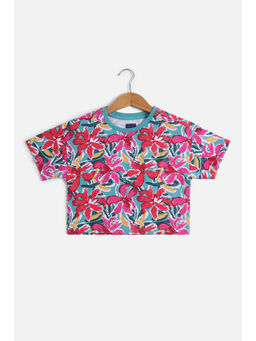 Allen Solly - Girls Multi Print Casual T-Shirt