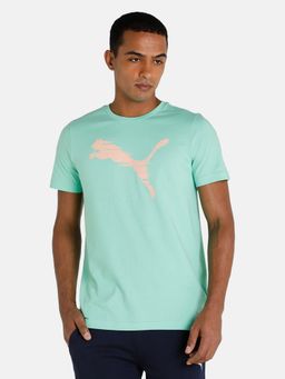 Puma - Shaded Cat Men Green T-shirt