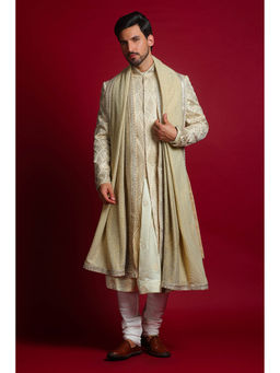 CHAR CHAAND - Ivory Majesty Sherwani Set