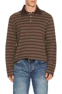 A.P.C. - Long Sleeve Stripe Polo
