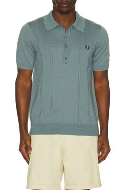 Fred Perry - Cable Knitted Polo Shirt
