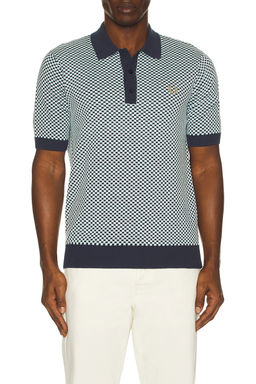 Fred Perry - Chequerboard Knitted Polo T-Shirt