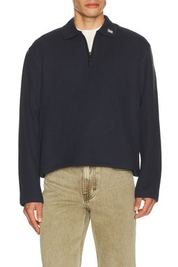 Honor The Gift - Wavy Knit Long Sleeve Polo