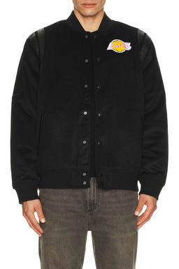Mitchell & Ness - NBA Lakers Walk The Tunnel Vintage Logo Varsity Jacket