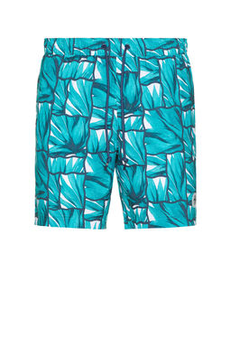 Original Penguin - 7 Volley Agave Print Swim Shorts