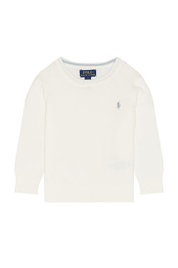POLO RALPH LAUREN - Long Sleeve Cotton Cable Knit Crewneck Sweater