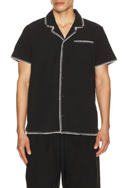 Vintage Summer - Embroidered Camp Shirt