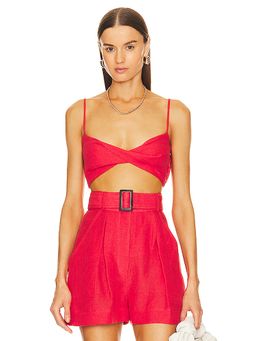 Matthew Bruch - Twist Bandeau Crop Top