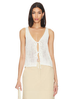 MORE TO COME - Anaya Tie Front Top
