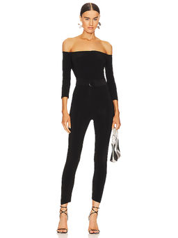 Norma Kamali - Off Shoulder Catsuit