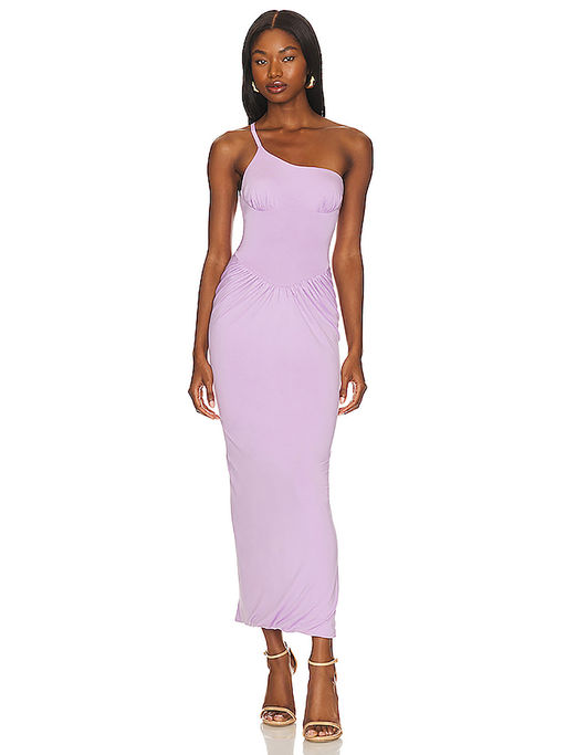 open lace back dress Alanna Pink Lace Maxi Dress - US 18 main image 1
