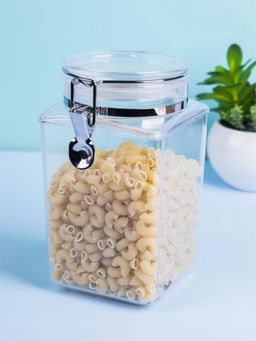 Voncasa - Storage Jar for Kitchen & Home Transparent Plastic 1.2 Litre