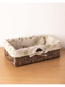 Voncasa - Basket Small Brown Plastic (S)