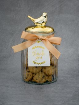 Voncasa - Glass Jar with Bird Lid 950 ml