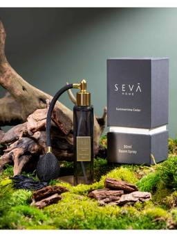 SEVA HOME - Summertime Cedar Room Spray (50Ml) Long-Lasting Scent Freshens Rooms