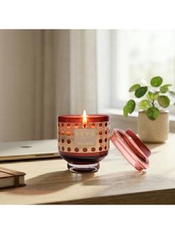 SEVA HOME - Sacred Spaces Leather Fragrance Candle Luxury Scented Candle