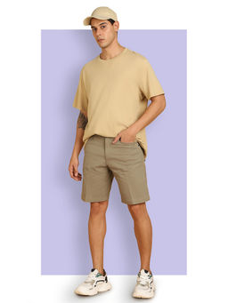 Wrangler - Mens Solid Olive Shorts