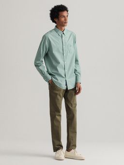 GANT - Men Green Checked Regular Fit Shirt