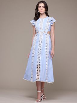 Label Ritu Kumar - Powder Blue Carmella Long Dress