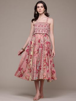 Label Ritu Kumar - Pink Azariya Long Dress