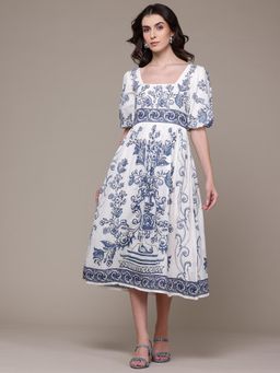 Label Ritu Kumar - White Lisbane Long Dress