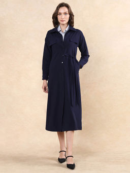 RAREISM - Towoo Primary Navy Regular Maxi Over Coat