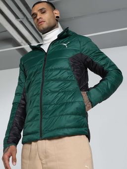 Puma - PackLITE PWRWarm Men Green Slim Fit Hooded Hoodie