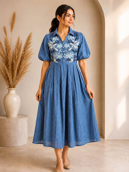 Autumnlane - Drona Indi Embroidery Cotton Dress