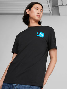 Puma - Graphics Blocks Mens Black T-Shirt