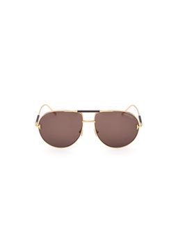 Tom Ford - Unisex Metal Brown Lens Sunglasses - FT1308 62 30E (62)
