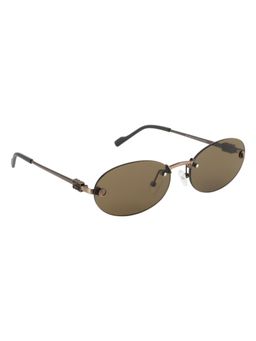 Opium Eyewear - Women UV Protection Oval Brown Lens Sunglasses (57)