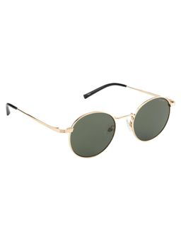 Opium Eyewear - Unisex UV Protection Round Green Lens Sunglasses (49)